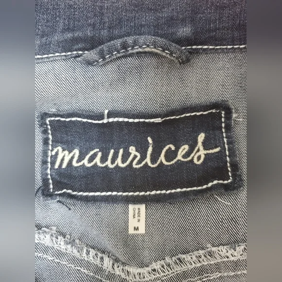 Maurices Denim Jacket with Button Closure - Picture 6 of 8